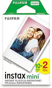 Fujifilm Instax Mini Instant Film Twin Pack (White)